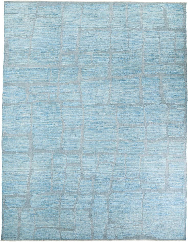 Detail image of 10' 2 x 14' 3 Hand Knotted Moroccan Wool Rug