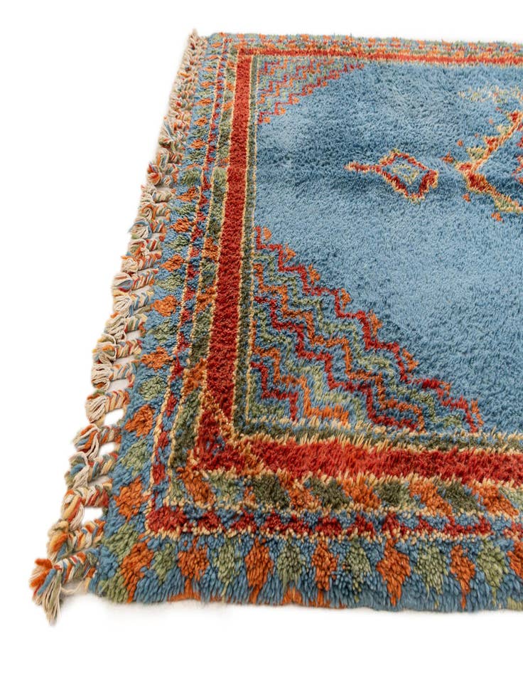 Detail image of 5' 5 x 7' 8  Hand Knotted Moroccan Wool Rug