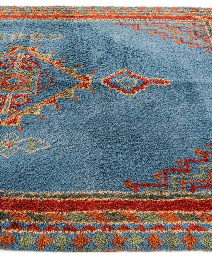 Detail image of 5' 5 x 7' 8  Hand Knotted Moroccan Wool Rug