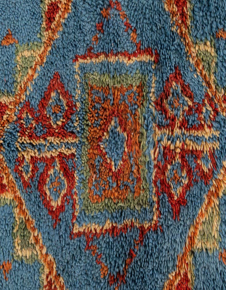 Detail image of 5' 5 x 7' 8  Hand Knotted Moroccan Wool Rug