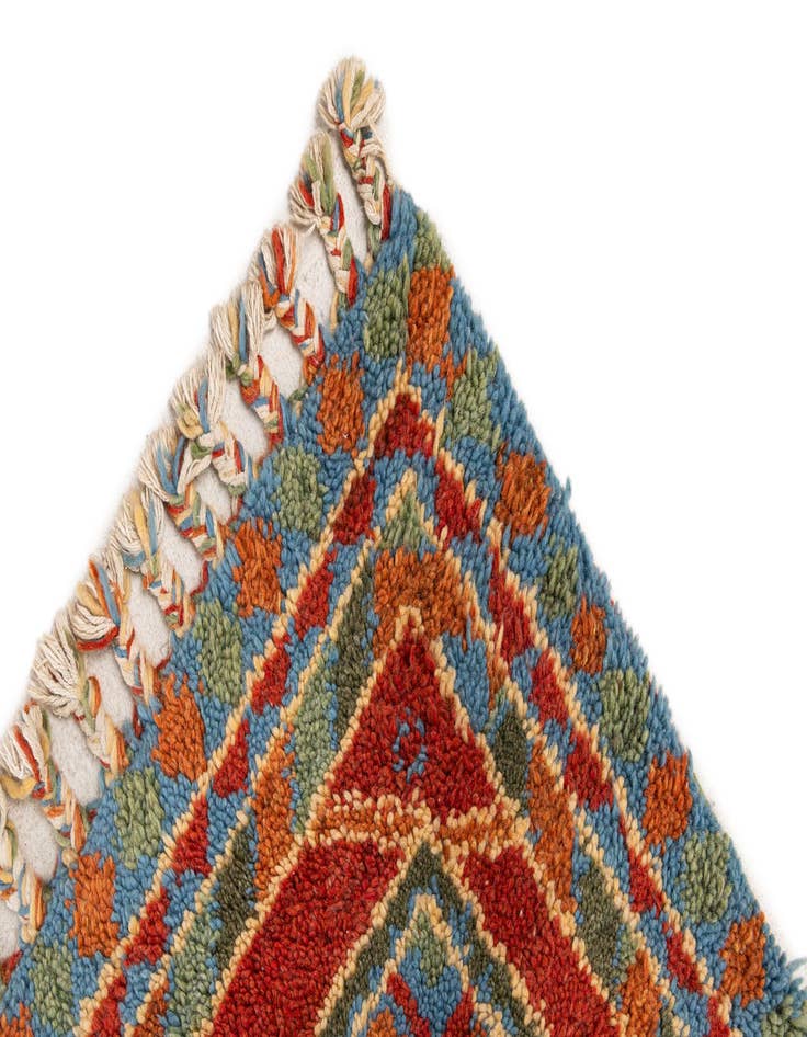 Detail image of 5' 5 x 7' 8  Hand Knotted Moroccan Wool Rug