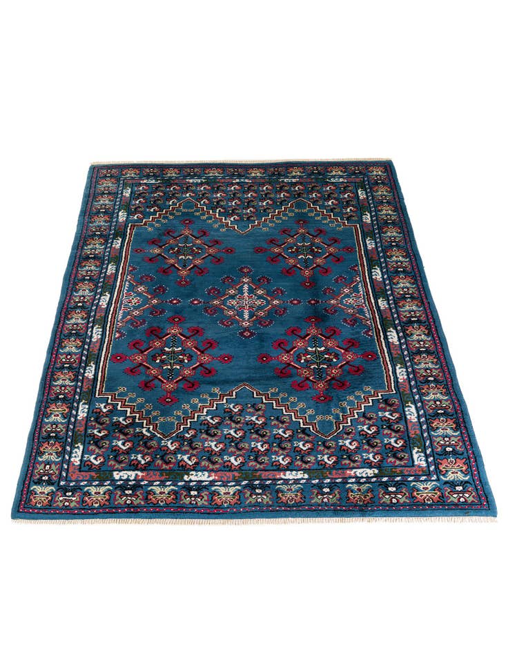 Detail image of 6' 7 x 10' 5 Hand Knotted Moroccan Wool Rug