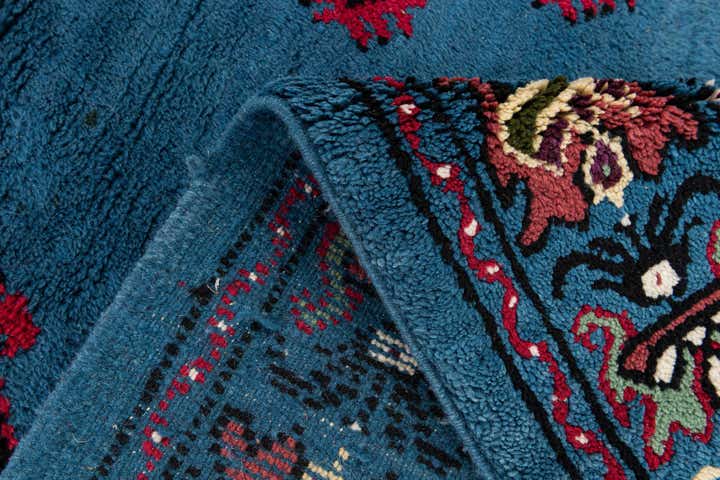 6' 7 x 10' 5 Hand Knotted Moroccan Wool Rug