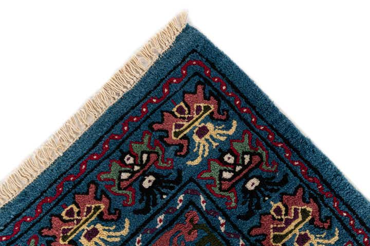 6' 7 x 10' 5 Hand Knotted Moroccan Wool Rug