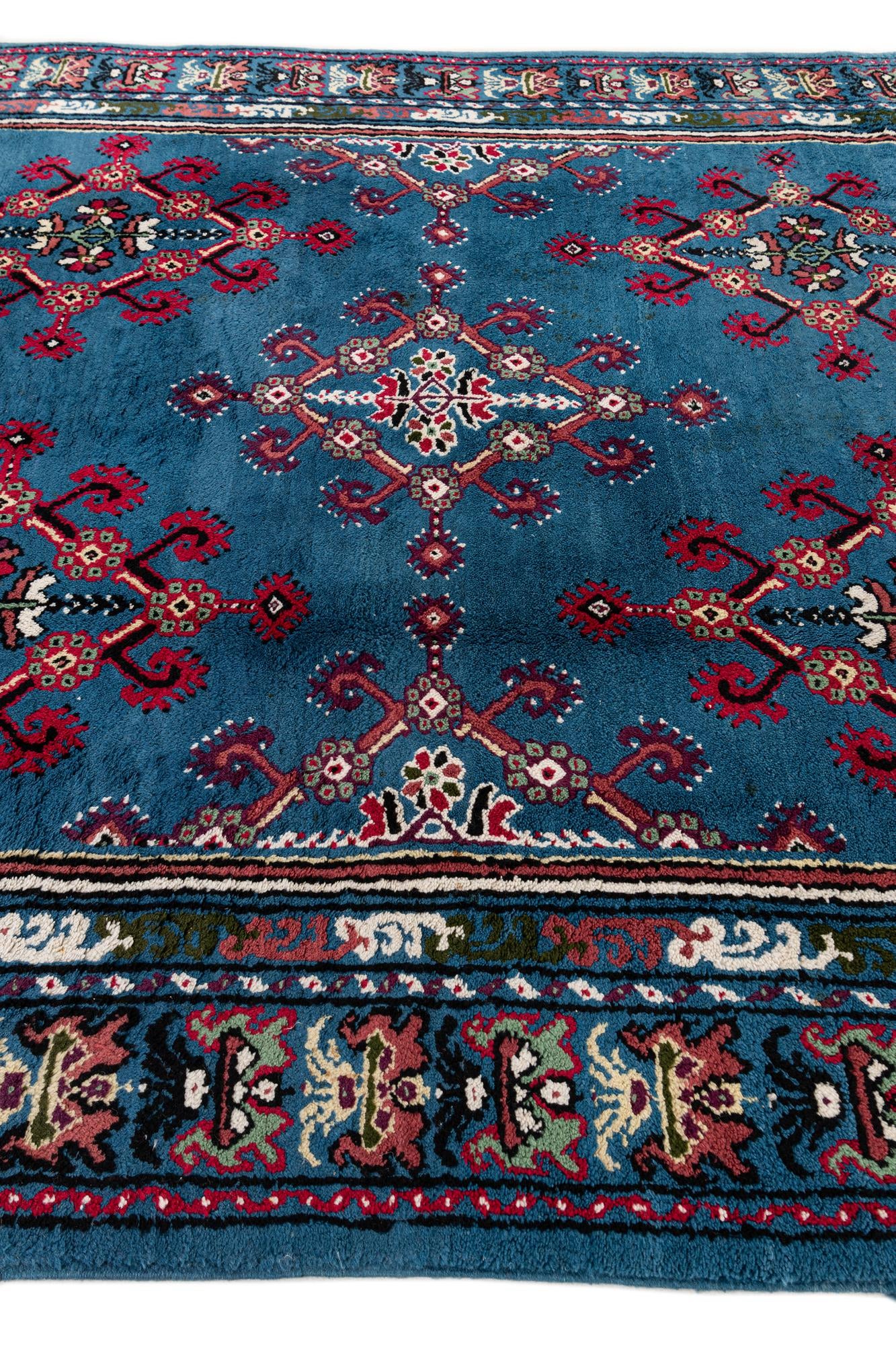 6' 7 x 10' 5 Hand Knotted Moroccan Wool Rug