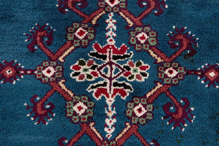 6' 7 x 10' 5 Hand Knotted Moroccan Wool Rug