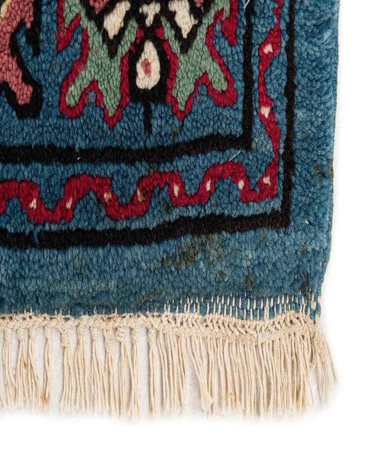 Detail image of 6' 7 x 10' 5  Hand Knotted Moroccan Wool Rug