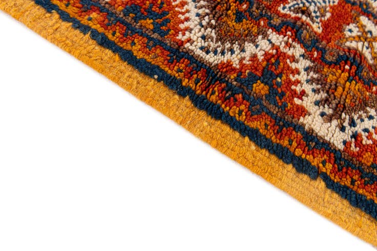 Detail image of 4' 3 x 6' 3 Hand Knotted Moroccan Wool Rug
