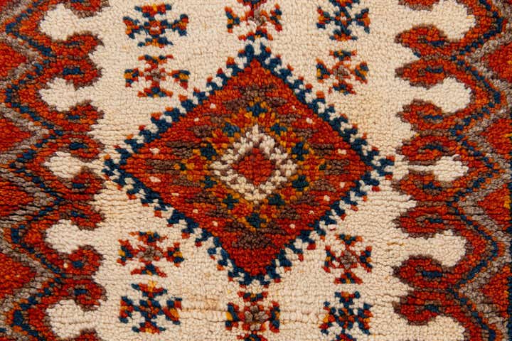 4' 3 x 6' 3 Hand Knotted Moroccan Wool Rug