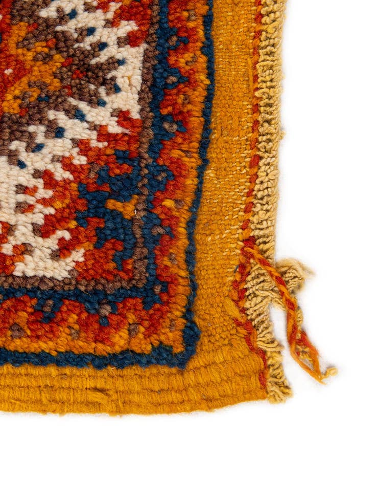 Detail image of 4' 3 x 6' 3  Hand Knotted Moroccan Wool Rug