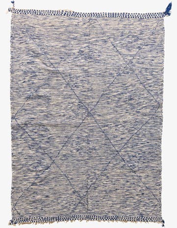 6' 10 x 9' 5 Hand Knotted Moroccan Wool Rug