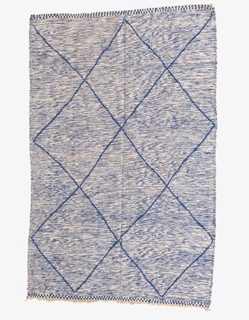 5' 3 x 8' 2 Hand Knotted Moroccan Wool Rug