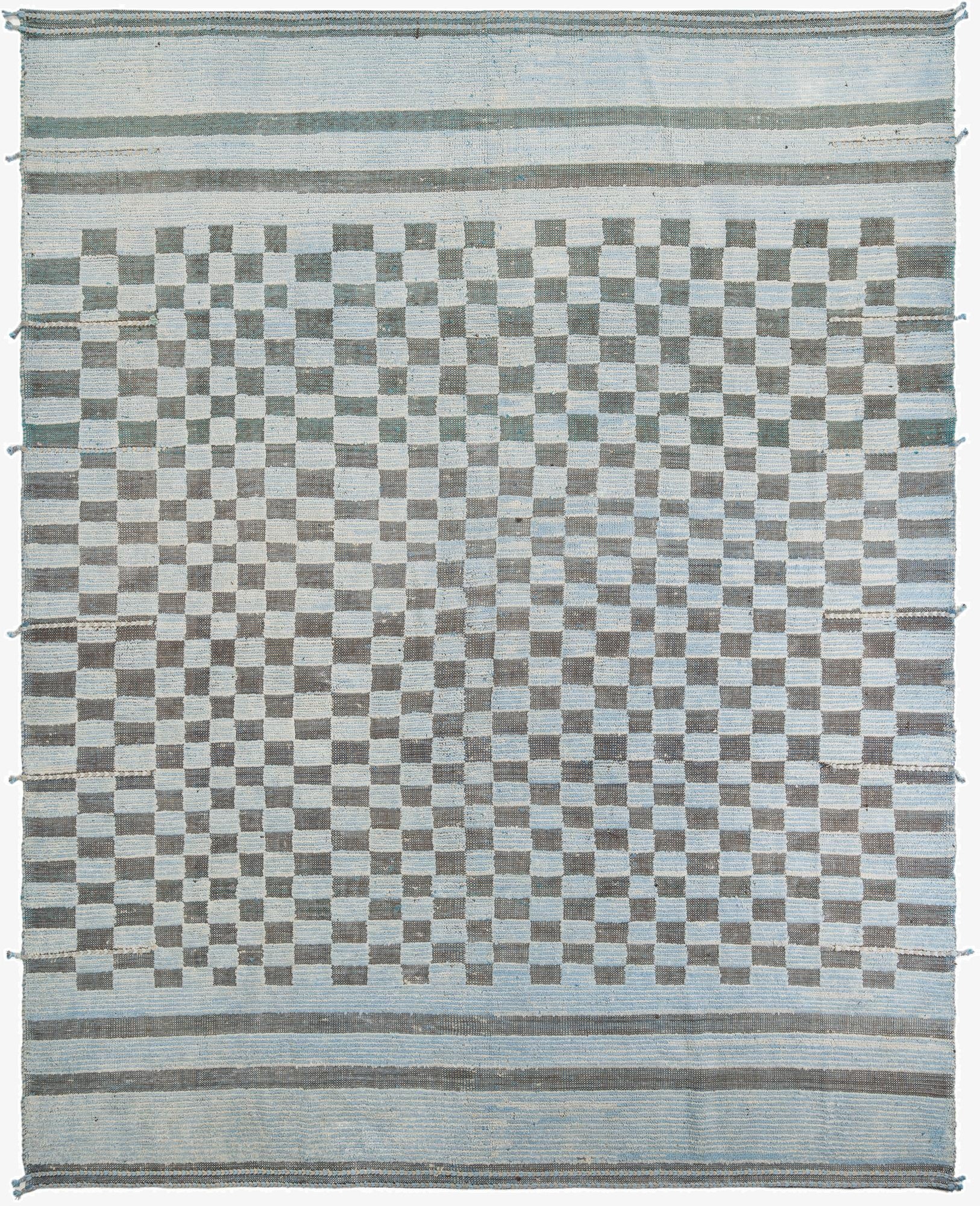 9' 6 x 12'  Hand Knotted Moroccan Wool Rug