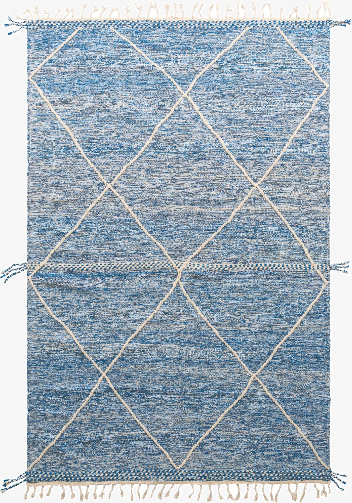 6' 7 x 10' 4  Hand Knotted Moroccan Wool Rug