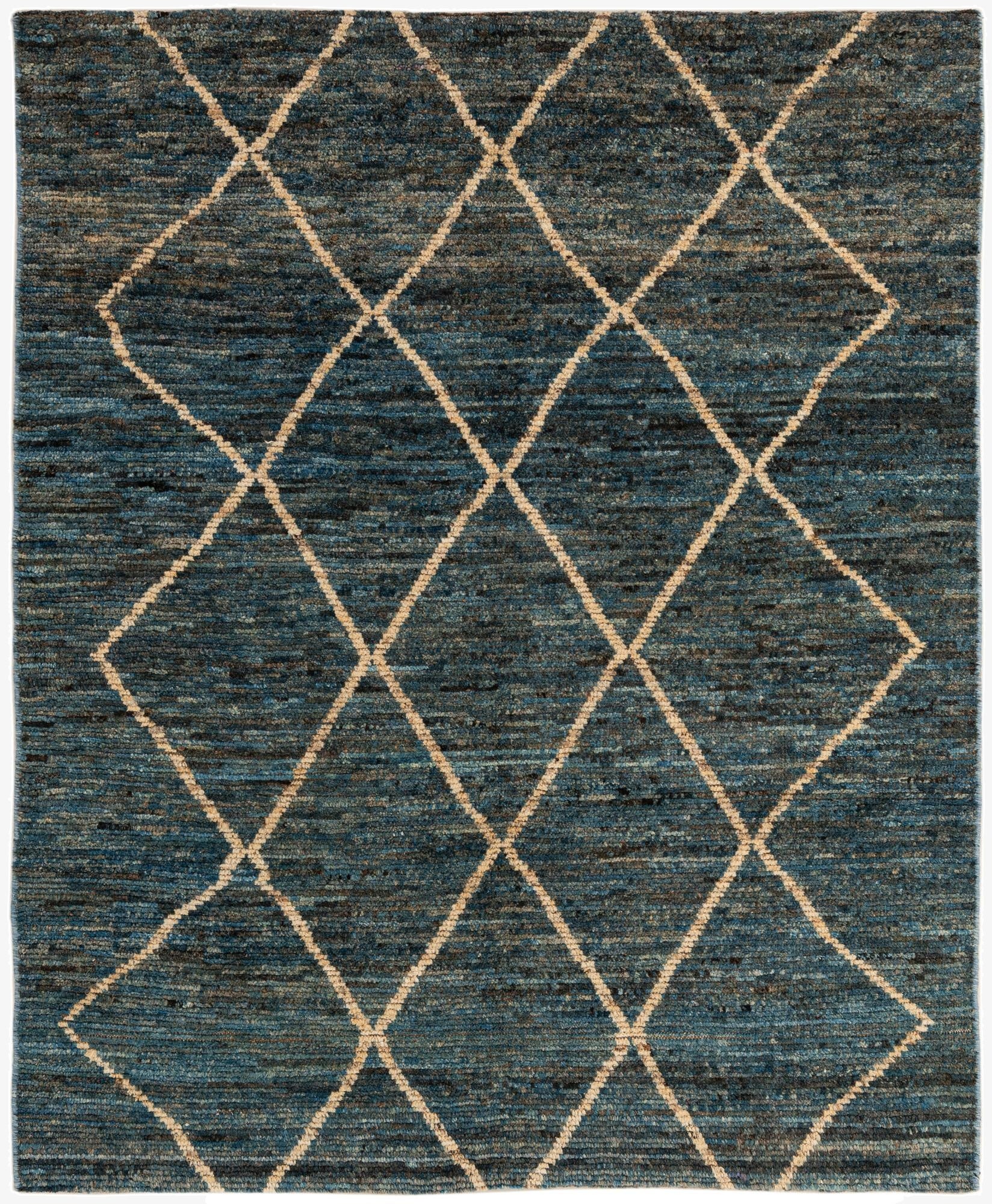 4' 10 x 5' 11  Hand Knotted Moroccan Wool Rug