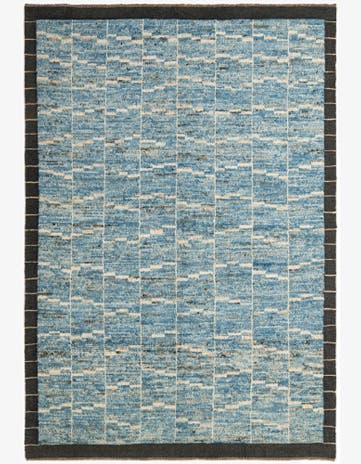 5' 6 x 8' 2 Hand Knotted Moroccan Wool Rug
