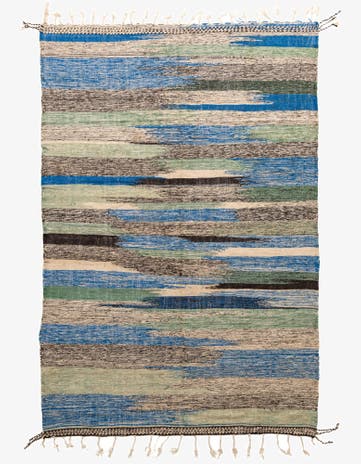 6' 6 x 9' 10 Hand Knotted Moroccan Wool Rug