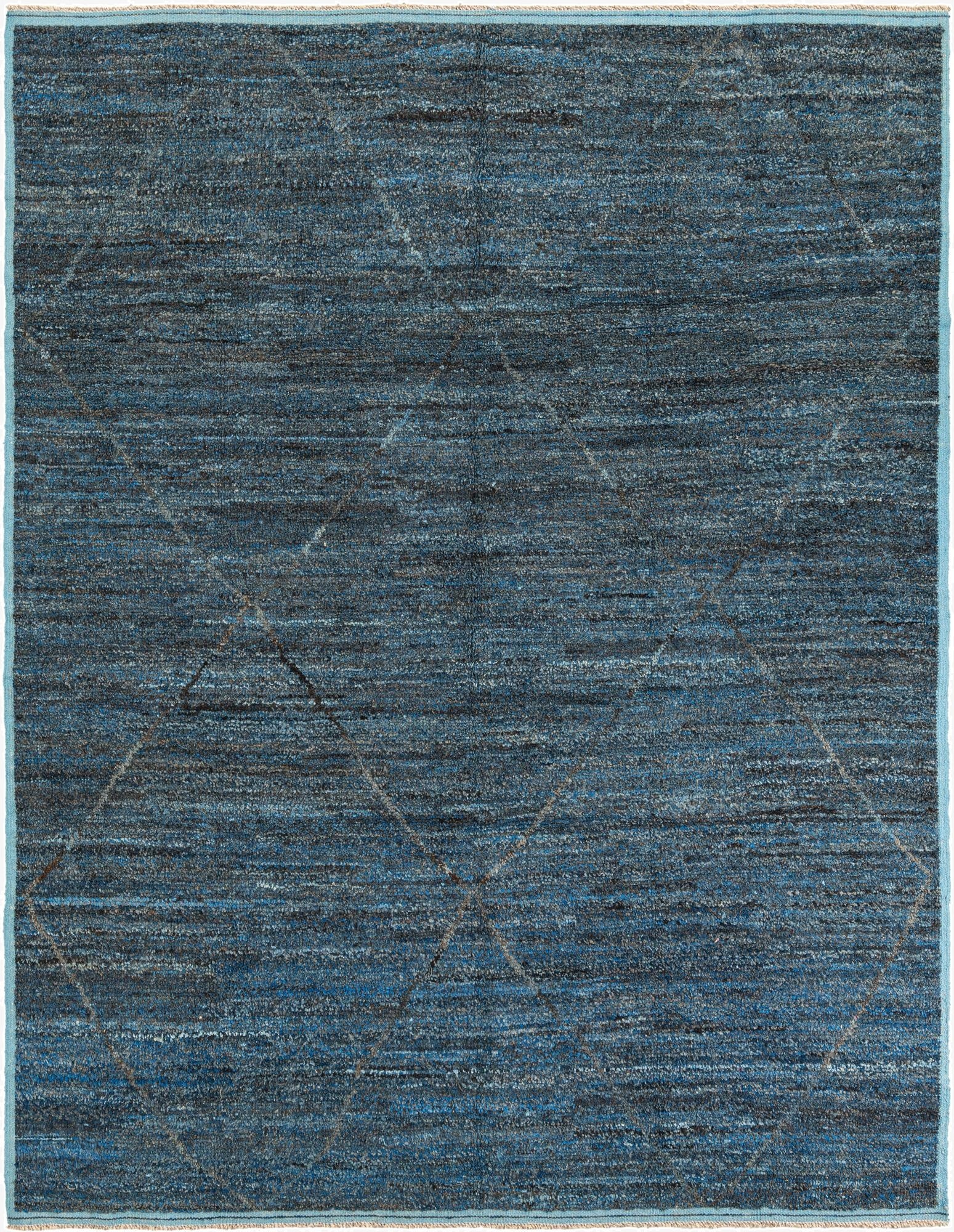 8' 3 x 10' 6  Hand Knotted Moroccan Wool Rug