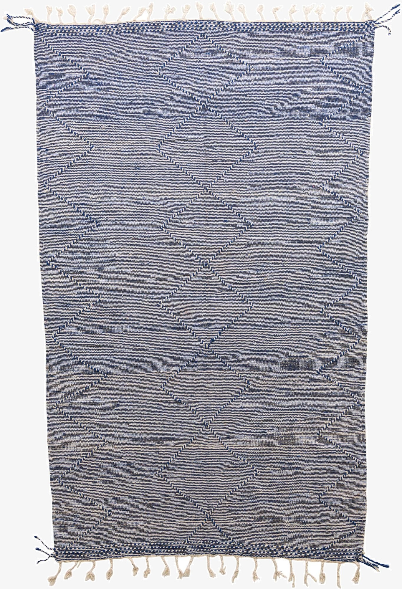 6' 2 x 10' 3  Hand Knotted Moroccan Wool Rug