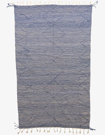 6' 2 x 10' 3 Hand Knotted Moroccan Wool Rug