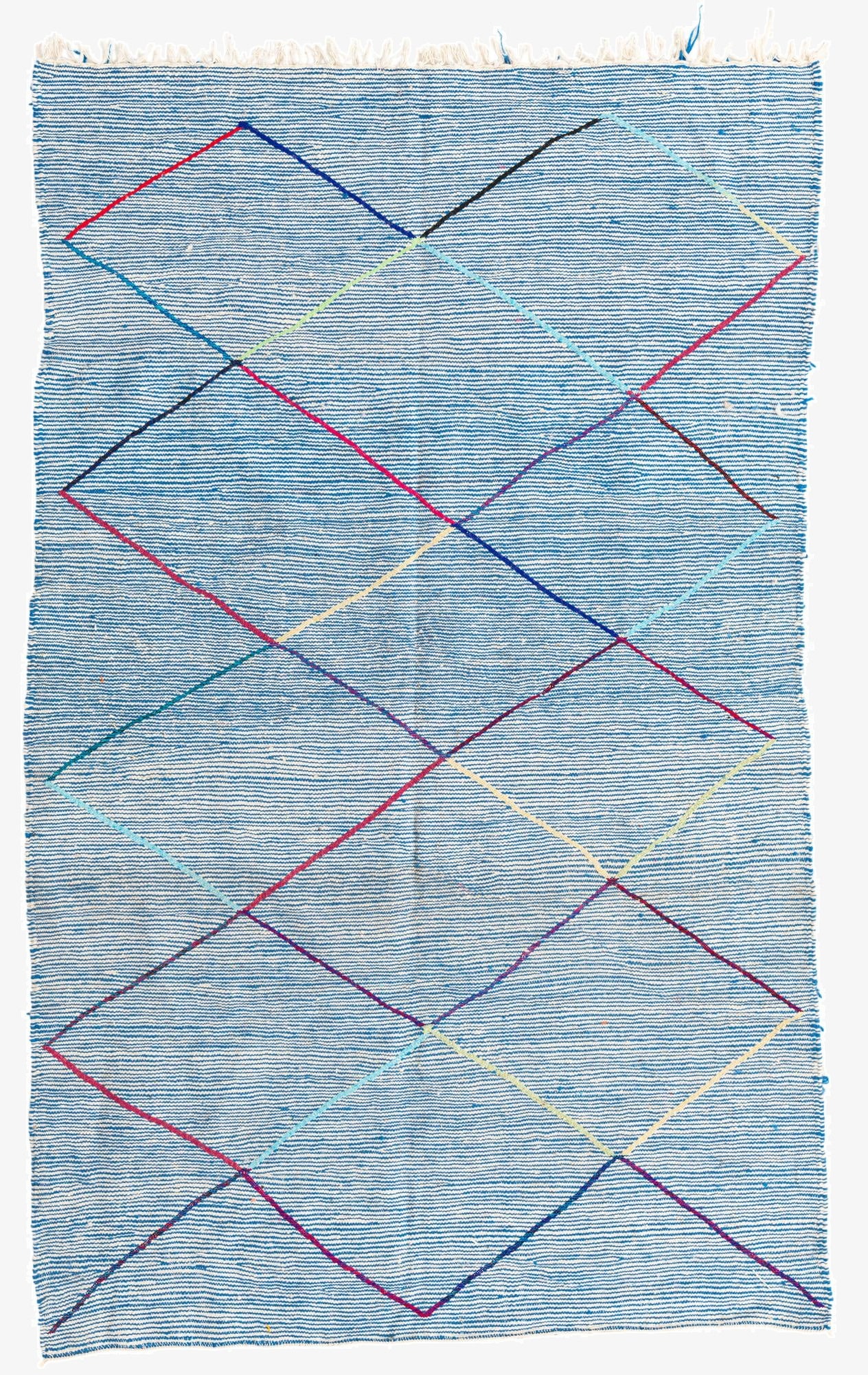 4' 9 x 7' 9  Hand Knotted Moroccan Wool Rug