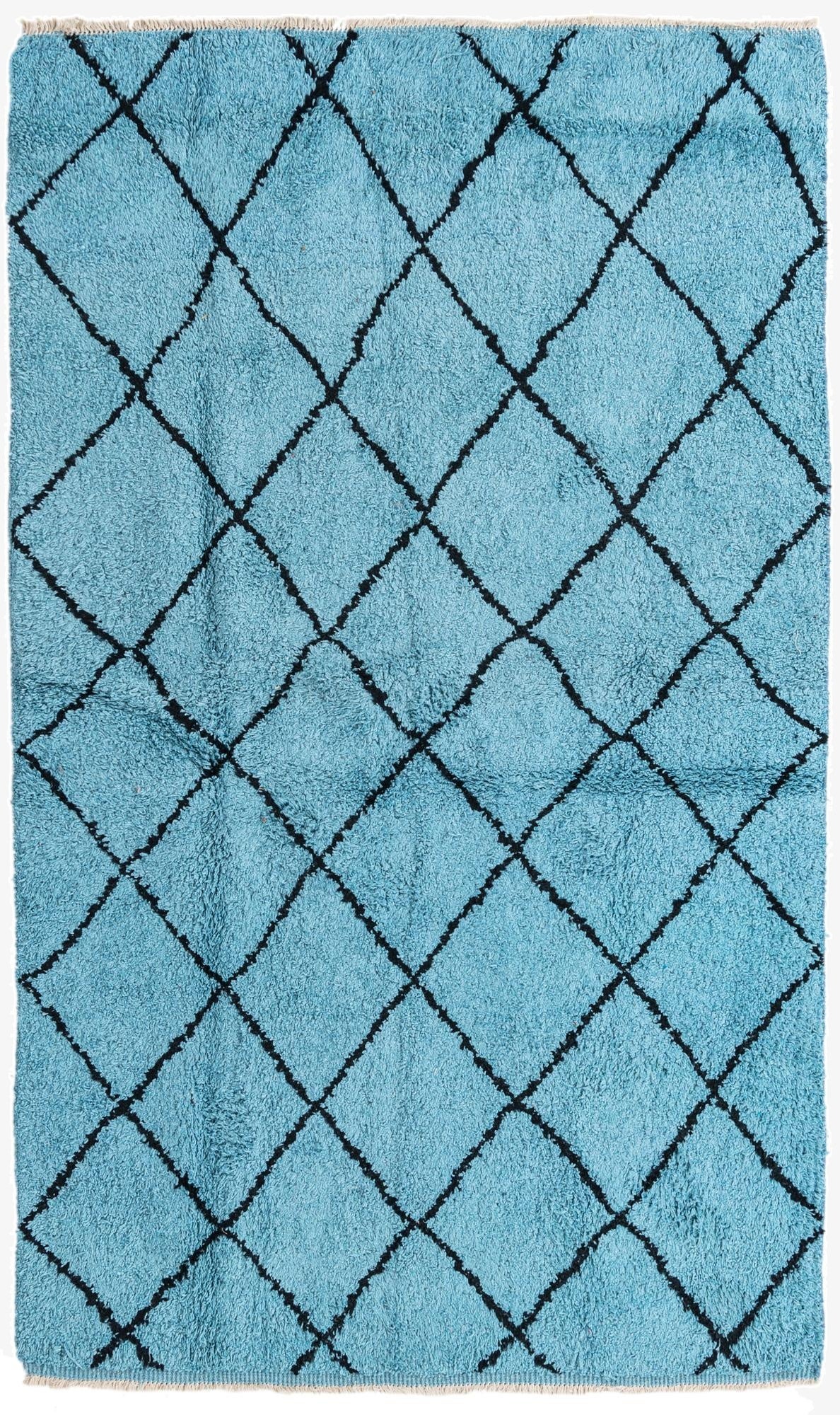 Primary image 4' 11 x 8' 3  Hand Knotted Moroccan Wool Rug