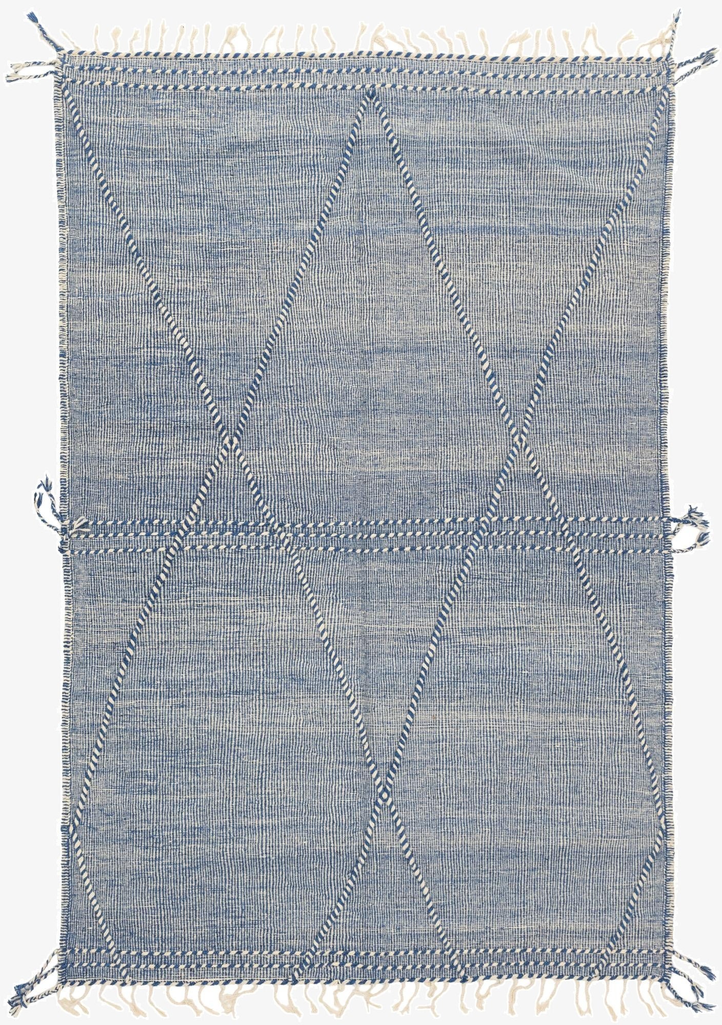 6' 4 x 10'  Hand Knotted Moroccan Wool Rug