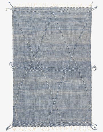 6' 4 x 10' Hand Knotted Moroccan Wool Rug