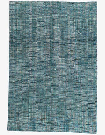 5' 7 x 8' 2 Hand Knotted Moroccan Wool Rug