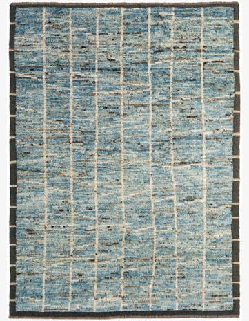 5' 9 x 7' 6 Hand Knotted Moroccan Wool Rug