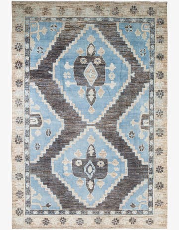 9' 4 x 13' 9 Hand Knotted Moroccan Wool Rug