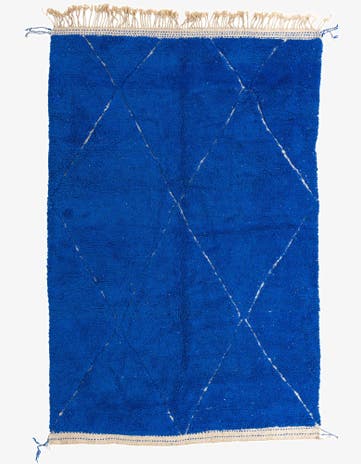 6' 7 x 10' 3 Hand Knotted Moroccan Wool Rug