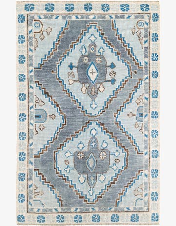 5' x 9' Hand Knotted Moroccan Wool Rug