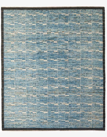 8' 4 x 10' Hand Knotted Moroccan Wool Rug