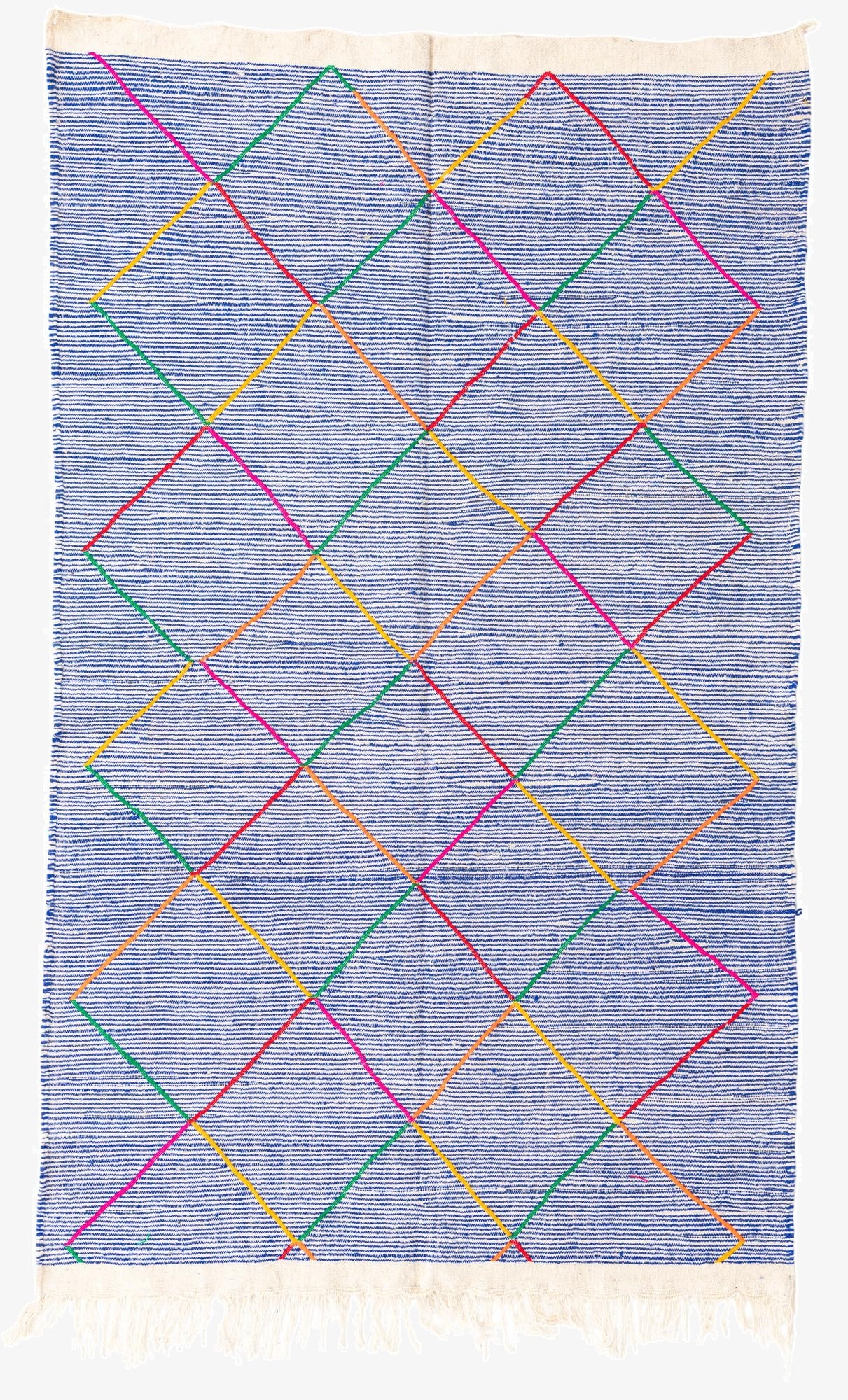 4' 8 x 8'  Hand Knotted Moroccan Wool Rug