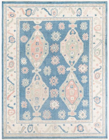 7' 7 x 10' Hand Knotted Moroccan Wool Rug