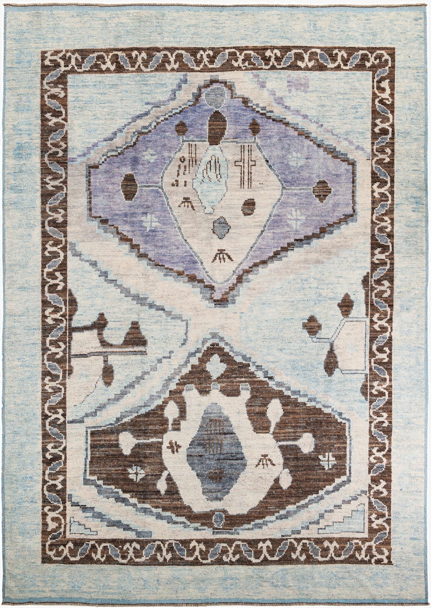 10' 3 x 14' 6  Hand Knotted Moroccan Wool Rug