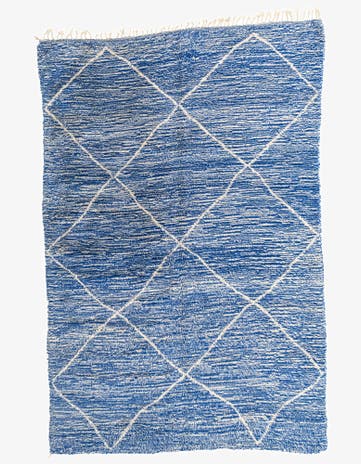 6' 7 x 9' 10 Hand Knotted Moroccan Wool Rug