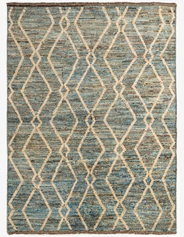 6' x 7' 11 Hand Knotted Moroccan Wool Rug