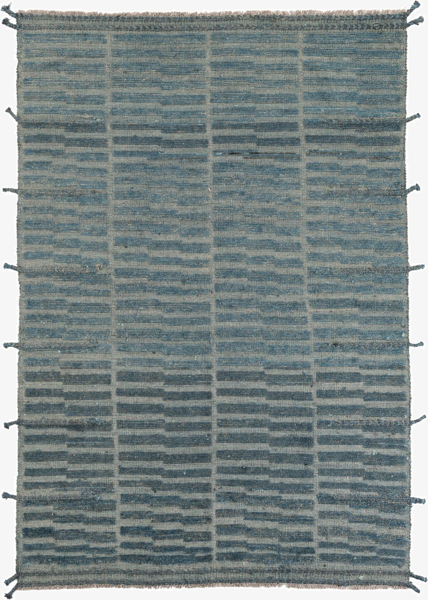 5' 7 x 8' 1  Hand Knotted Moroccan Wool Rug