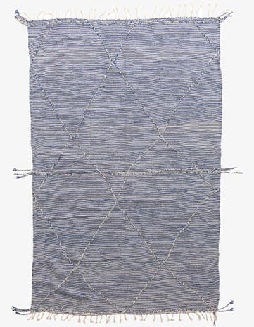 6' 3 x 9' 10 Hand Knotted Moroccan Wool Rug