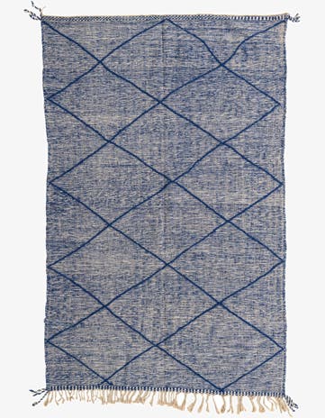 6' 5 x 10' 2 Hand Knotted Moroccan Wool Rug