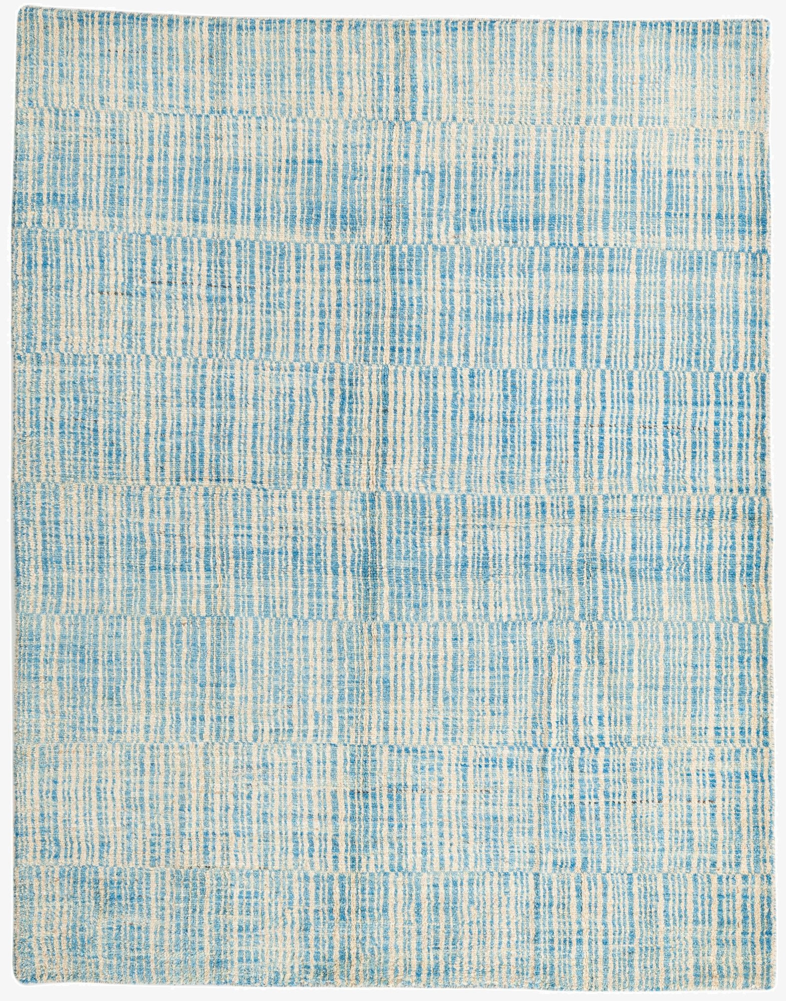 5' 9 x 7' 4  Hand Knotted Moroccan Wool Rug