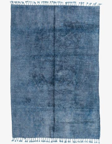 5' 6 x 8' 2 Hand Knotted Moroccan Wool Rug