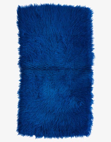 1' 9 x 3' 3 Hand Knotted Moroccan Wool Rug