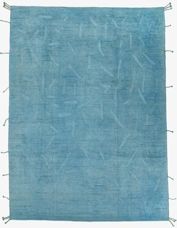 9' x 12' 1 Hand Knotted Moroccan Wool Rug