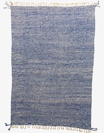 8' x 11' 9 Hand Knotted Moroccan Wool Rug