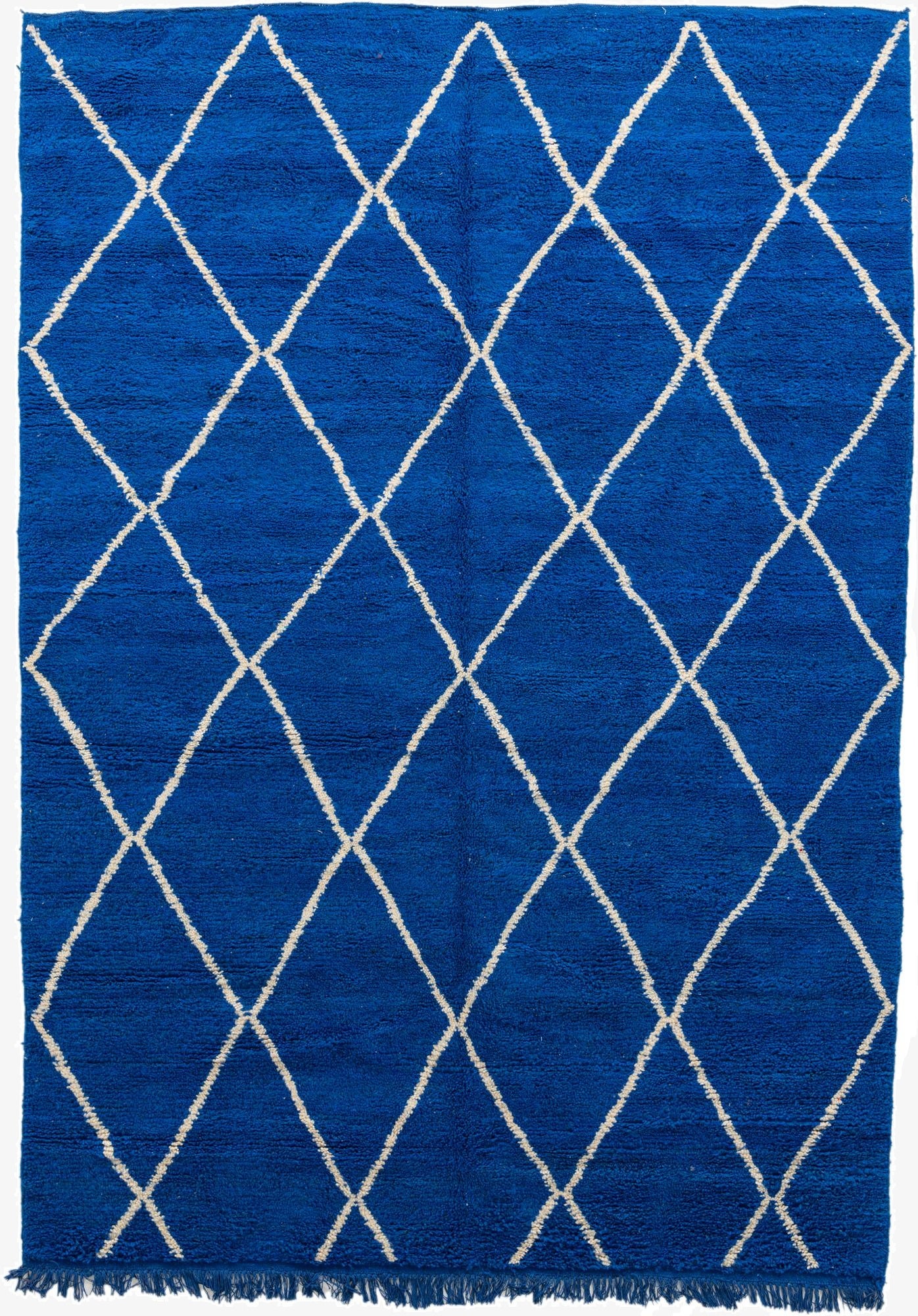 6' 8 x 9' 8  Hand Knotted Moroccan Wool Rug