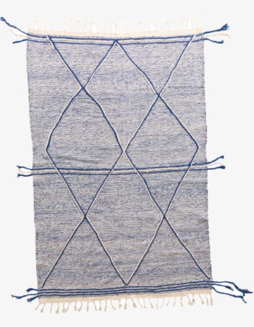 6' 5 x 9' 10 Hand Knotted Moroccan Wool Rug