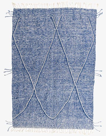 6' 6 x 9' 6 Hand Knotted Moroccan Wool Rug